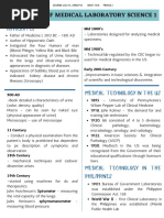 MEDICAL TECHNOLOGY SUBJECTS (1st Year) | PDF | Health Care | Science