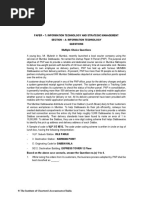 Paper - 7: Information Technology and Strategic Management Section - A: Information Technology Questions Multiple Choice Questions