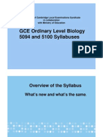 GCE - O Level Biology
