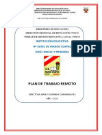 PLAN DE TRABAJO REMOTO