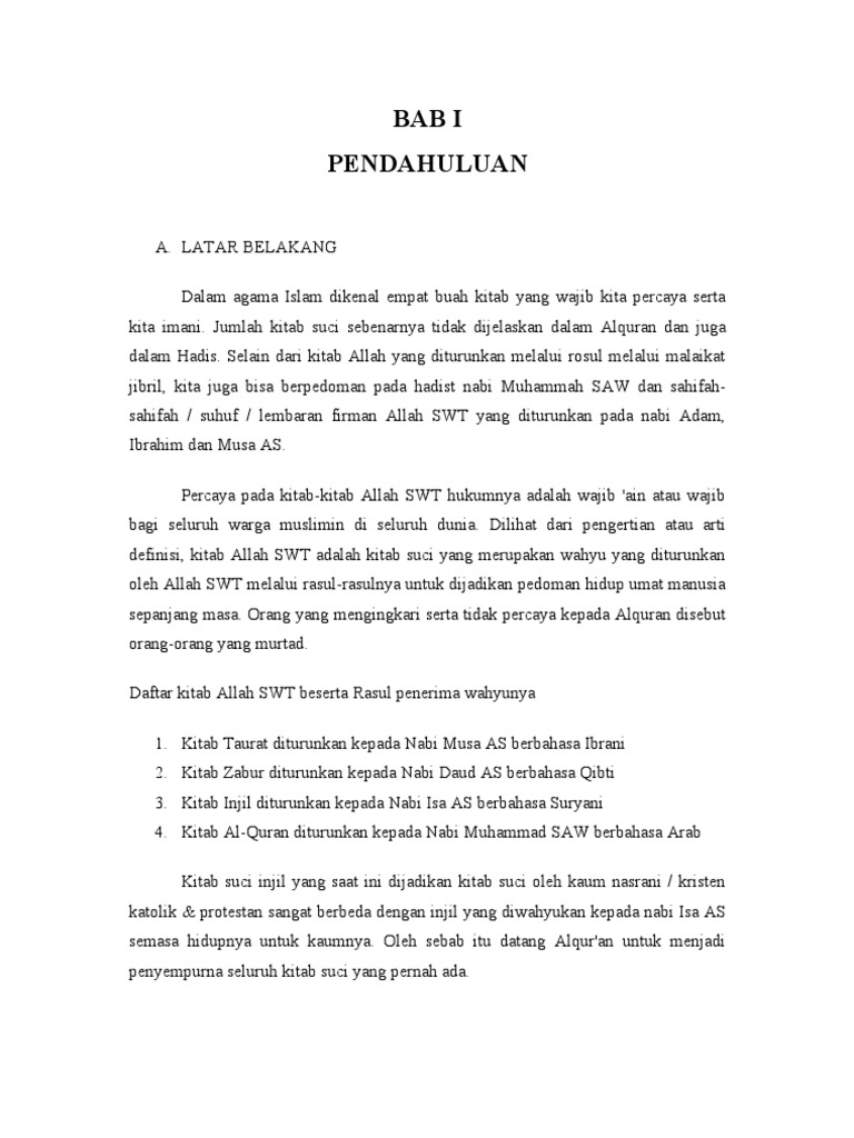 Beriman Kepada Kitab Pdf