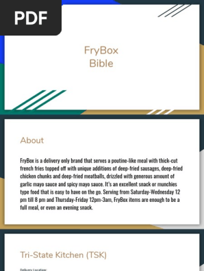 FryBox Bible
