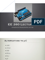 EE 260 Lecture 4: Choosing Microcontrollers and Alternatives
