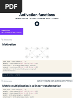 Activation Functions: Ismail Elezi