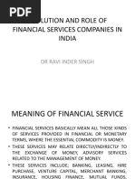 Evolution and Role of Financial Services Companies in