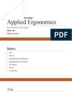 Industrial Engineering: Applied Ergonomics