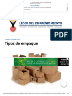 Tipos de Empaque - Líder Del Emprendimiento