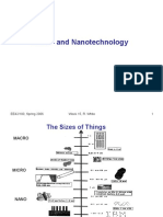 Micro-And Nanotechnology: EE42/100, Spring 2006 Week 15, R. White 1