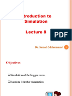 Introduction To Simulation: Dr. Samah Mohammed
