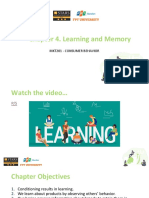 Chapter 4. Learning and Memory: Mkt201 - Consumer Behavior