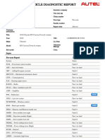 Maxisys Vehicle Diagnostic Report