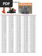Hitachi Construction Machinery Selected Parts Catalog | PDF