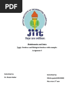 Bioinformatics and Omics Topic: Database and Biological Database With Examples Assignment-3