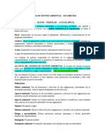 Montaje Del Sistema de Gestión Ambiental