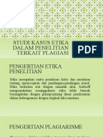 Studi Kasus Etika Dalam Penelitian Terkait Plagiasi