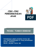 (IV) 2020 PPTX Ciri Ciri Perkembangan Anak