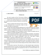 Atividades escolares de Português, Matemática, Ciências e História