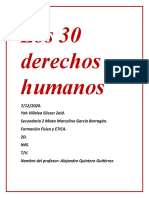Los 30  derechos     humanos
