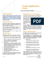 Funds Application Form Guidance