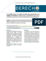 La Nulidad Como Medio de Tutela Precontractual en El CC Chileno Patricia López Revista UCN Coquimbo 2019