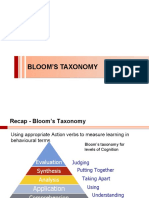 Blooms Taxonomy