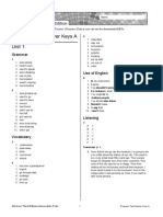 Progress Test Answer Keys A Unit 1: Grammar