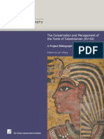 WONG, L. (Ed.). 2013. the Conservation and Management of the Tomb of Tutankhamen (KV 62)