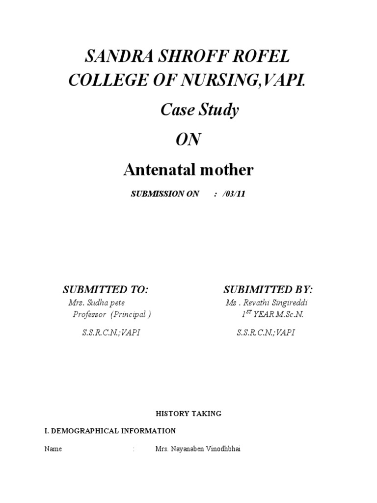 Anc Case Study | PDF | Fertilisation | Pregnancy