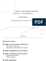 Radar and Remote Sensing