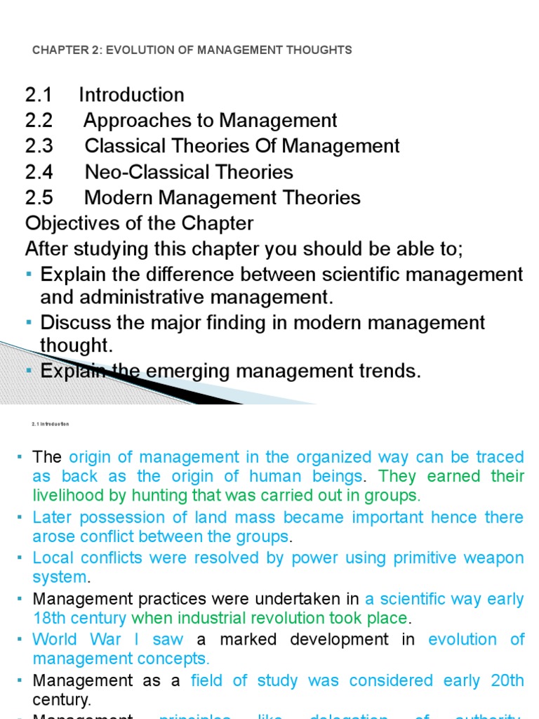 Evolution of Management Thought | PDF | Bureaucracy | Economies