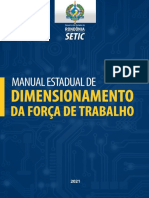 Manual Estadual de Dimensionamento Da Forca de Trabalho DFT RO 2021