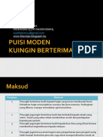 Puisi Moden - Kuingin Berterima Kasih