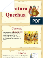 LITERATURA QUECHUA - PPT