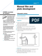 Manual Film and Plate Development: COSHH Essentials For Printers