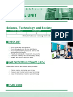 Course Unit - Introduction To Science, Technology and Society