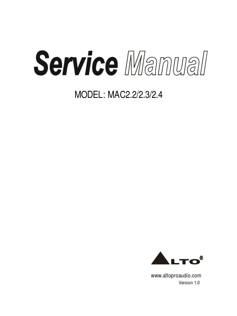 Mac-118 repair manuals