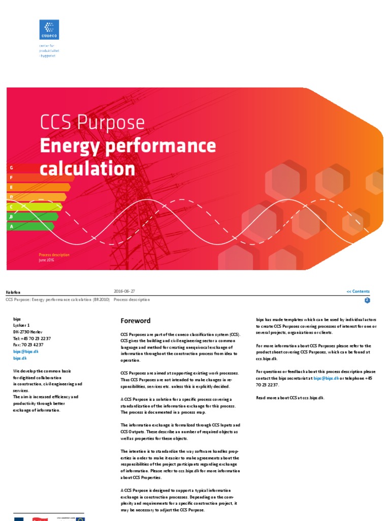 CCS Purpose: Energy Performance Calculation | PDF | Information | Lighting