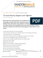 75 Good Money Slogans and Taglines