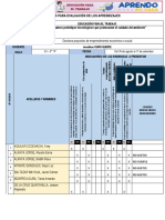 Lista de Cotejo 5a