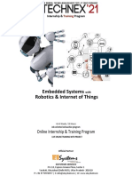 Embedded Systems Robotics & Internet of Things: Online Internship & Training Program