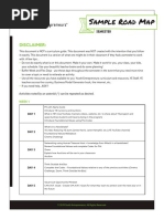 Sample Road Map Semester