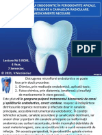 Iirigarea Spatiului Endo in Periodontite Apicale. Metode de Sterilizare A Canalelor Radiculare