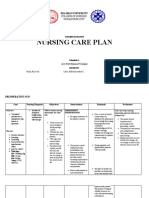 Nursing Care Plan: Silliman Univeristy