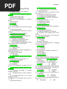Social Group Work MCQs