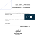 Solicito Inscrip Informe Final y Certificado PPP - Chiqluillo Yonatan