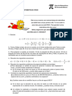 Evaluación inicial matemáticas 2oESO  caracteres