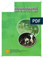 PERAturan Menteri Pertanian Nomor 100 Tahun 2014 Ttg Pedoman Pembibitan Sapi Perah Yang Baik