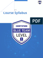 Course Syllabus: Blue Team Level 1