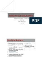 Form Active Structures: Advanced Building Construction 210702 July-Dec 2021