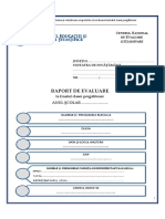 3. Raport de Evaluare Clasa Pregatitoare